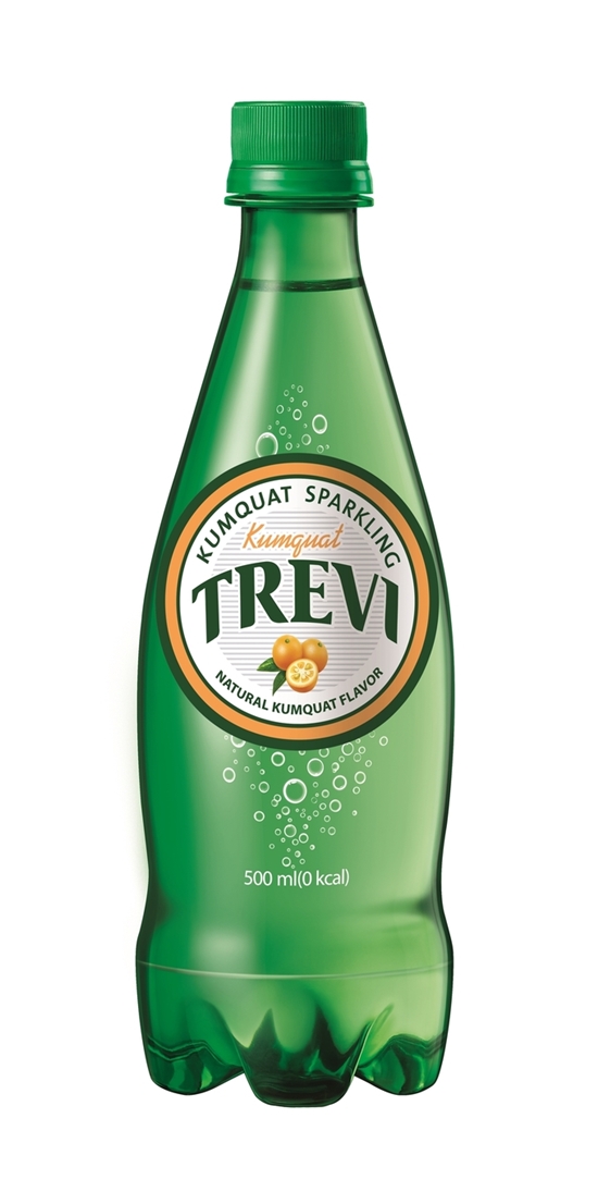 롯데칠성음료는 13일 금귤 향을 더한 신제품 '트레비 금귤'을 출시했다고 밝혔다. [사진=롯데칠성음료 제공]