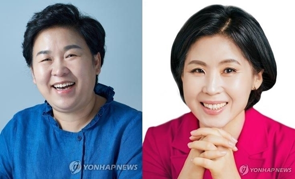 더불어민주당 문정복(왼쪽)·미래통합당 김미애 당선인 [사진=연합뉴스]