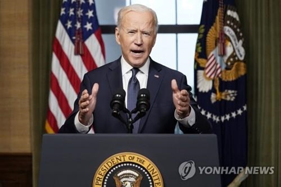 조 바이든 미국 대통령이 아프가니스탄 주둔 미군의 완전 철군 방침을 공식 발표했다. [사진=AFP/연합뉴스]