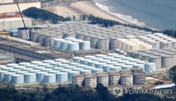 일본 후쿠시마 제1원전 오염수 탱크 [사진=교도, 연합뉴스]