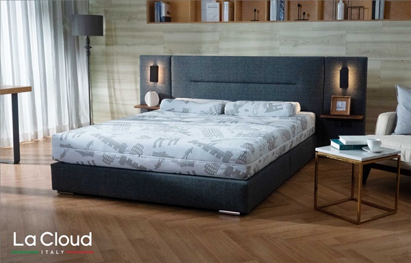 바디프랜드 천연 라텍스 침대 브랜드 '라클라우드'는 호텔 침실을 연상케 하는 디자인과 내구성을 갖췄다. [사진=바디프랜드 제공]