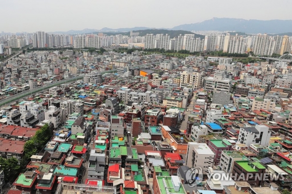 사진은 서울 중랑구의 한 저층 주거지역.