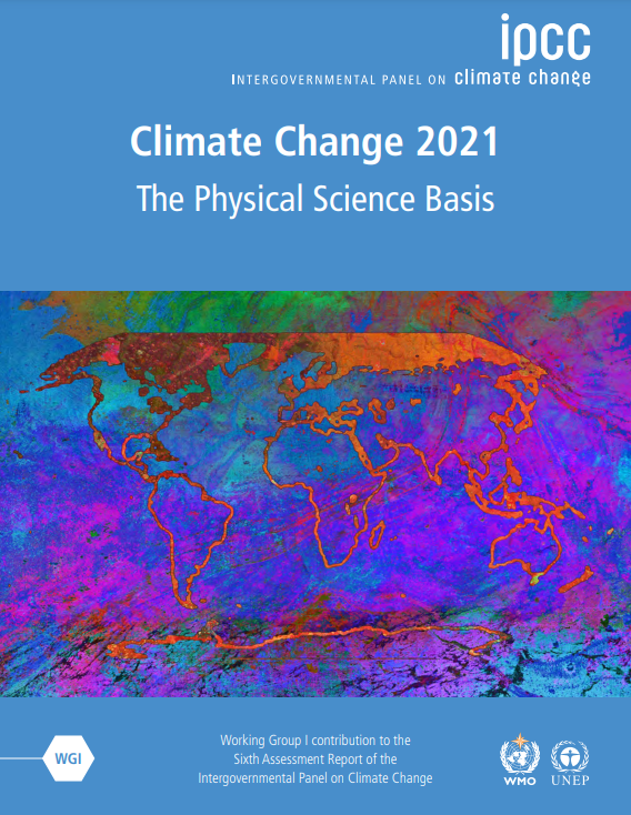 IPCC의 '기후변화 2021 : 과학적 근거(AR6 Climate Change 2021 : The Physical Science Basis)' 보고서 [사진=IPCC 보고서에서 캡쳐]